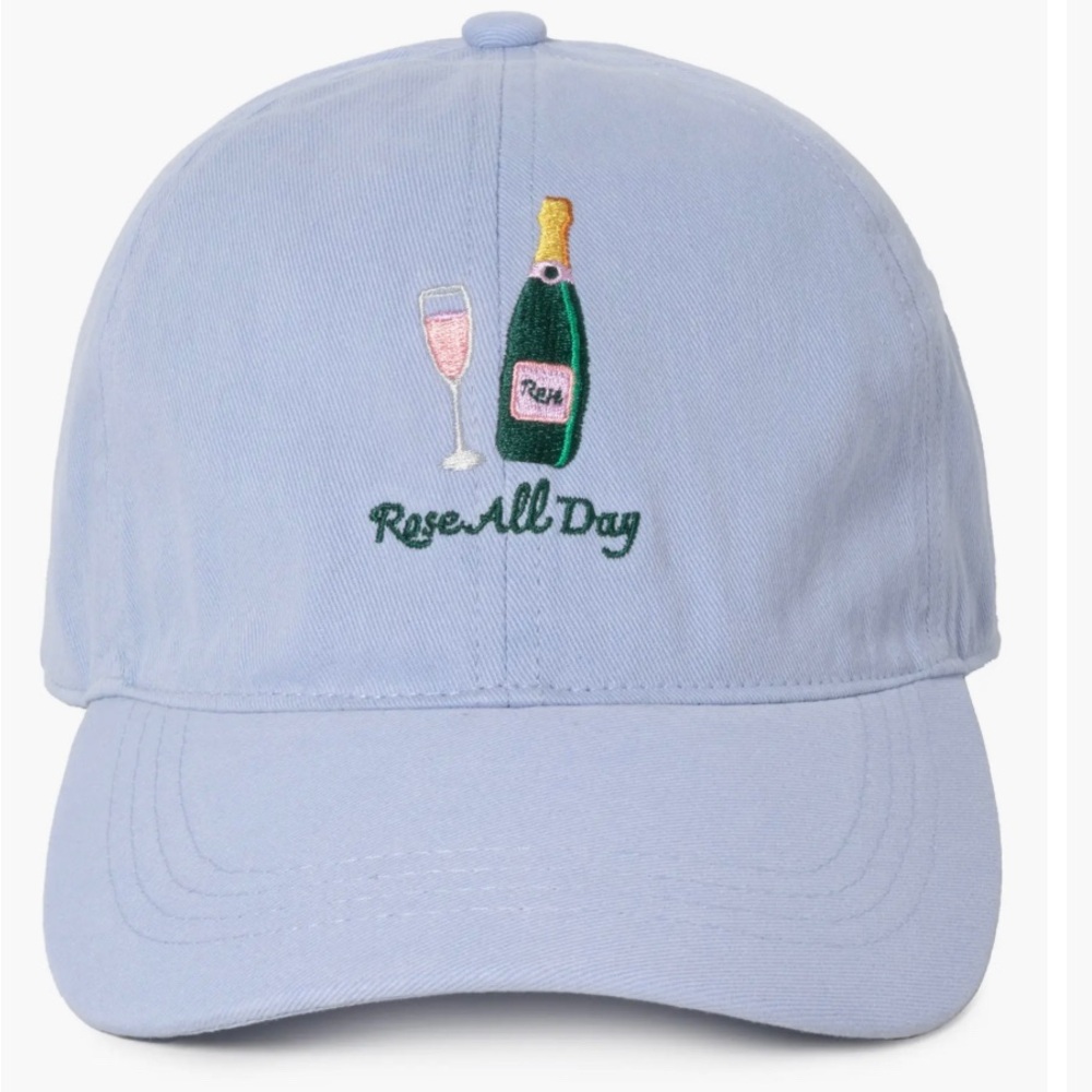 David & Young Rosé All Day Baseball Hat, Light Blue
